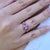 Kai Rose De France Amethyst Pink Sapphire Ring in 14k Solid Gold, size 8.5 For Sale In Los Angeles - Image 6 of 6