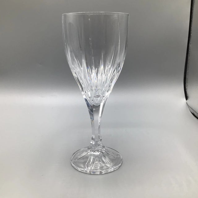 Hollywood Regency Godinger Ingrid Pattern Water Goblets-Set of 6 For Sale - Image 3 of 13