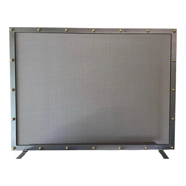 Modern Fireplace Screen by Jed Design For Sale