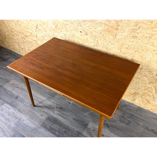 Brown Vintage Danish Teak Dining Table, 1960s For Sale - Image 8 of 18