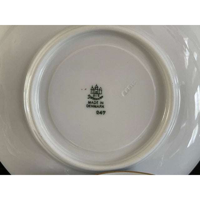Mid-Century Modern Vintage Mid-Century Modern Bing and Grondahl B&g Seagull Flat Cream Soup Bowl For Sale - Image 3 of 6