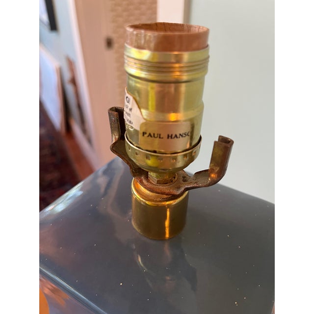 1960s Large Blue Paul Hanson Lamp For Sale In Washington DC - Image 6 of 6