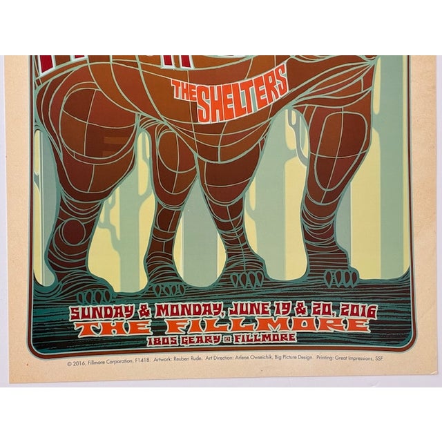 Printmaking Materials Tom Petty 21st Century "Mudcrutch) Rare Event Poster Fillmore Auditorium San Francisco 2016 For Sale - Image 7 of 8