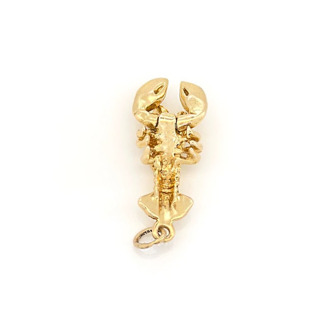 Vintage 14k Articulating Lobster Charm For Sale - Image 4 of 6