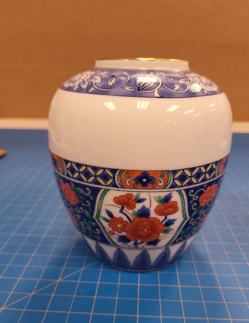 Vintage Tiffany & Co Floral Design Porcelain Japan Vase | Chairish