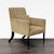 High-end armchair by Dessin Fournir featuring a tall upholstered back, tailored track arms and coordinating lumbar pillow...