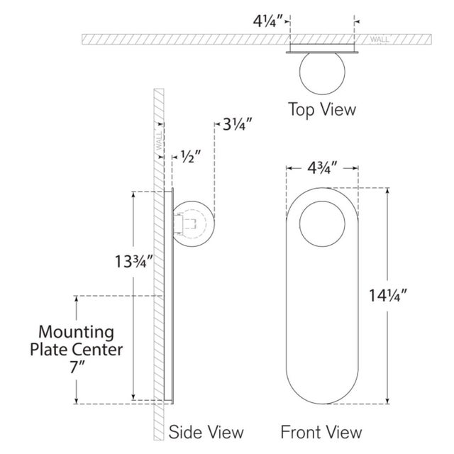 Modern Kelly Wearstler for Visual Comfort Signature Pertica 14" Sconce in Mirrored Bronze with Alabaster For Sale - Image 3 of 5