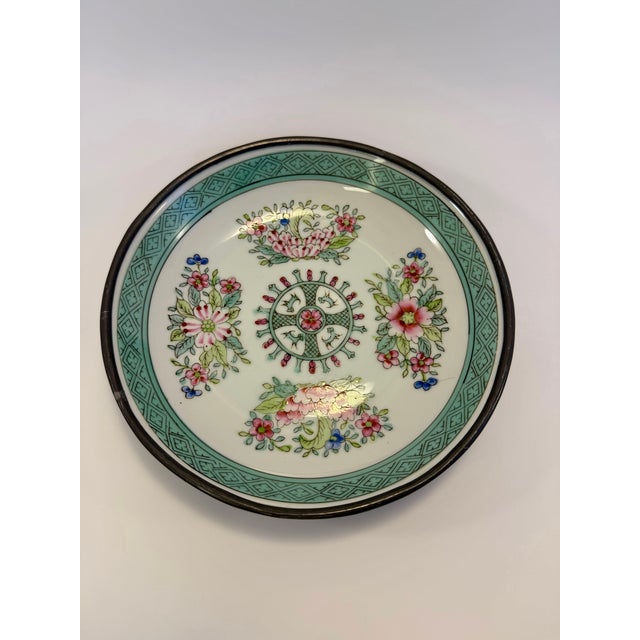 Japanese Vintage Hand-Painted Japanese Cherry Blossom Bowl For Sale - Image 3 of 5