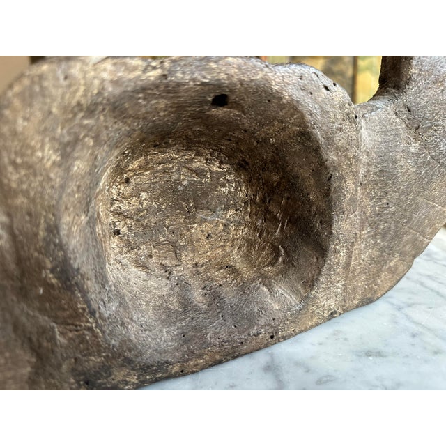 Wooden Cherub Head with Glass Eyes, 1800s For Sale - Image 11 of 12