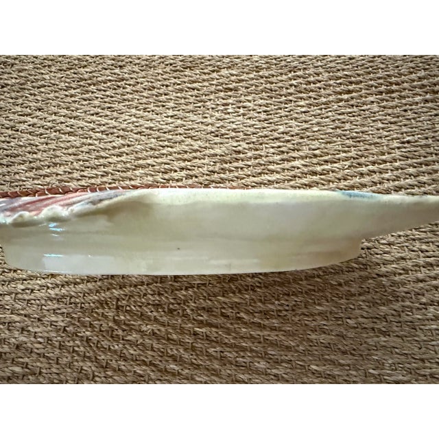 Early 20th Century Early 20th Century Bordallo Pinheiro Portuguese Majolica Fish Plate Platter For Sale - Image 5 of 11