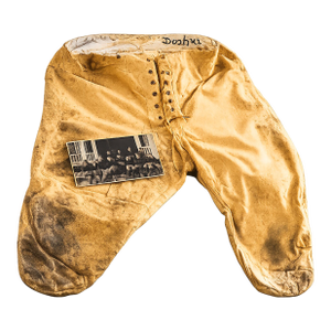 Amazing Game Played Antique Canvas Youth Football Pants Sports Team Memorabilia Man Cave Decor