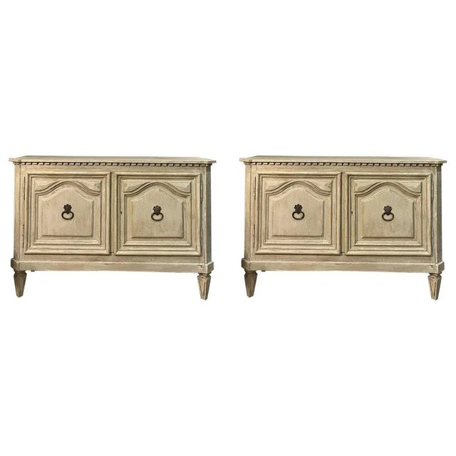 Early 20th Century Italian Chests of Drawers with Wood Panels, Set of 2 For Sale - Image 9 of 9