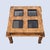 1970s Postmodern Burl Wood and Smoked Glass Square Side Table, 1970s For Sale - Image 5 of 10