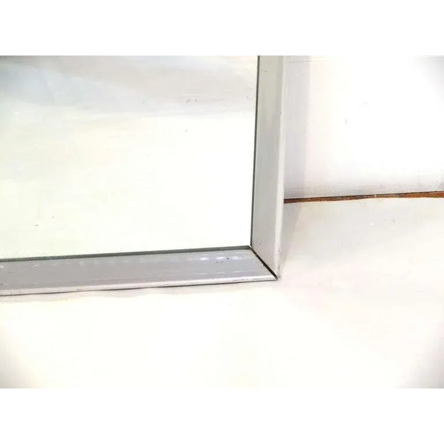 Large Scale Aluminum Framed Mirror For Sale - Image 4 of 10