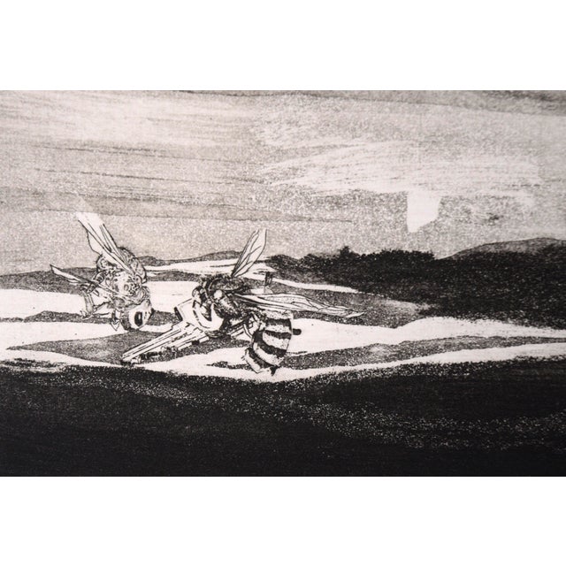 "Dialogue to the Wind" - Intaglio Print by Tomoya Uchida For Sale In Monterey, CA - Image 6 of 10