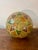 Animal Skin Antique Hand Painted Camel Bladder Lamp Shade Diffuser Folk Art c.1900 For Sale - Image 7 of 7