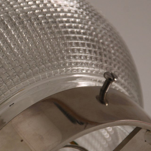 1930s Vintage French Industrial Ceiling Light from Holophane, 1930s For Sale - Image 5 of 8