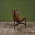 Metal Patinated Jean-Paul Rykaert Leather Sling Chair For Sale - Image 7 of 18