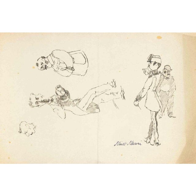 Mino Maccari, Sketches, 1936, Ink For Sale - Image 3 of 3