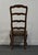 Vintage Antique Solid Cherry Country French Ladderback Dining Side Chair For Sale In Kansas City - Image 6 of 10
