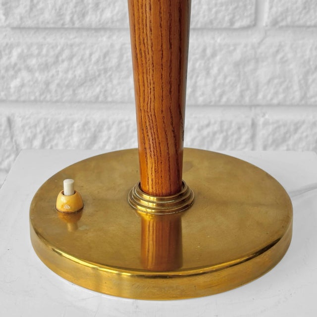 Vintage 8406 Table Lamp in Elm from Boréns, 1940s For Sale - Image 6 of 12