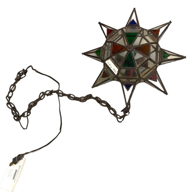 Boho Chic Early 21st Century Island Trading Star Lantern For Sale - Image 3 of 8