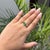 Contemporary 14k Yellow Gold 1.41ct Natural Oval Emerald & Diamond Wavy Toi Et Moi Ring Size 4 For Sale - Image 3 of 18