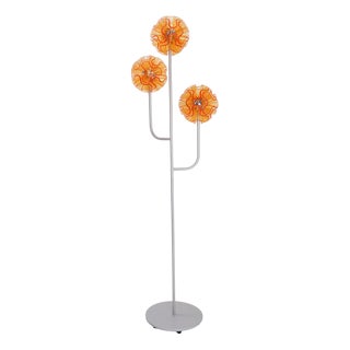 Orange Ball Floor Lamp For Sale