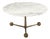 Orbital White Marble Cocktail Table For Sale