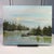 Contentment Acrylic Painting 8x10 Original Wall Art Trees & Lake Scene Unframed For Sale - Image 4 of 7