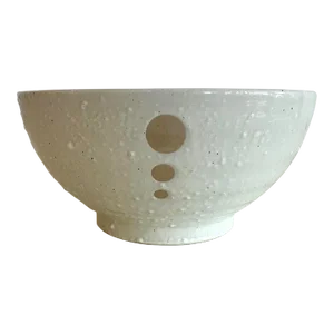 Vintage Ceramic Bowl With Circle Details