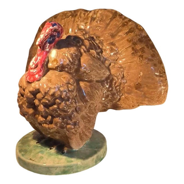 Turkey Polychrome Animal Sculpture by Domien Ingels for Ceramaes, 1930 For Sale