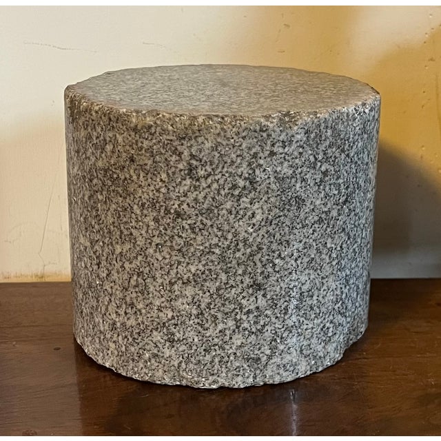 Antique 19th Century French Empire Granite Stone Round Table Top Column Display Base or Stand For Sale - Image 14 of 14