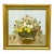 Vintage Folk Art Floral Still Life Oil on Board For Sale