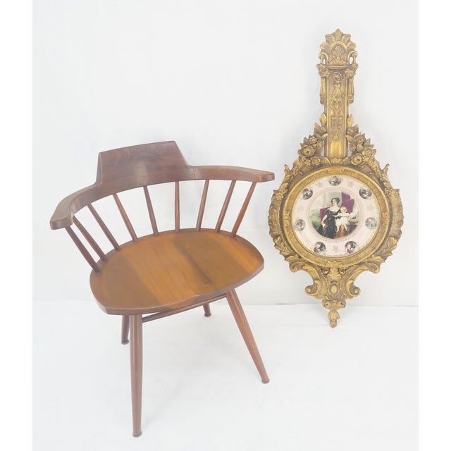 Gold Gilt Gesso Frame German Decorated Wall Plaque Plate c1920s For Sale - Image 9 of 9