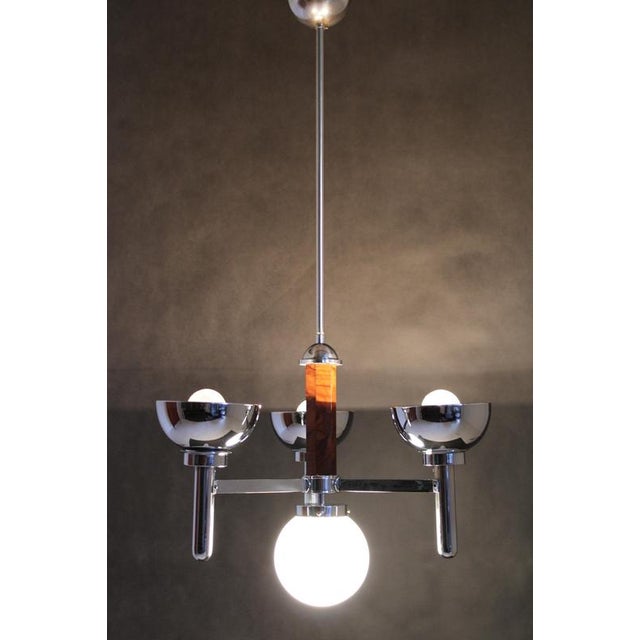 Art Deco Chandelier, Czechoslovakia, 1930s For Sale - Image 15 of 16