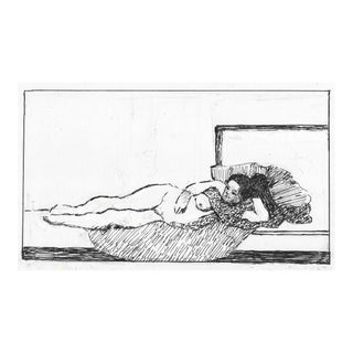 Female Nude Drawing by Hayward Cirker For Sale