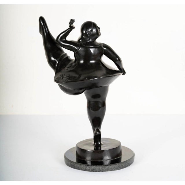 Fernando Botero Exceptional Bronze Foundry Edition Ballerina Sculpture After Fernando Botero, Cast at Fonderia Mariani, Italy For Sale - Image 4 of 7