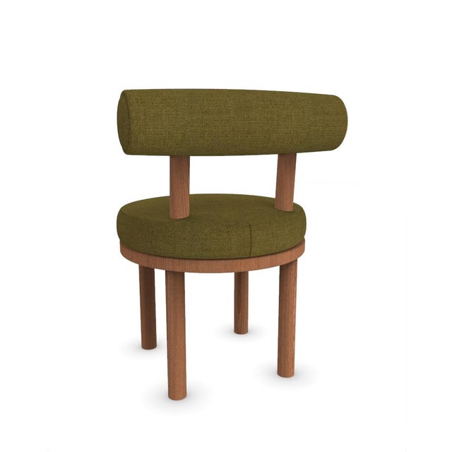 Moca Chair in Famiglia 30 Fabric and Smoked Oak by Studio Rig for Collector For Sale - Image 4 of 6