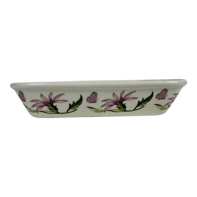 Portmeirion Botanic Garden 1972 Small Dog Rose Rectangular Baker/Casserole Dish For Sale