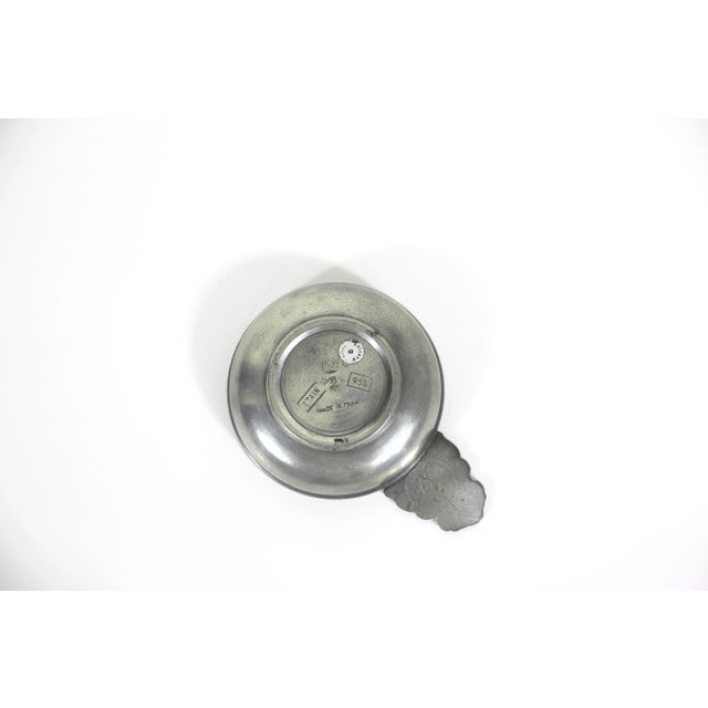 French Pewter Porringer Vintage For Sale - Image 4 of 7