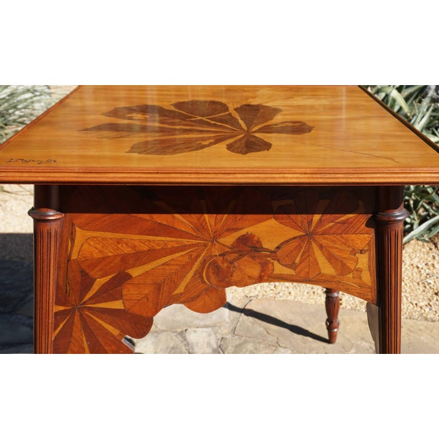 Wood Louis Majorelle Signed French Art Nouveau Game Table, Circa 1900 For Sale - Image 7 of 11