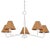 Traditional Mitzi Issa 6-Light Chandelier with Rattan Shades, Textured White For Sale - Image 3 of 3