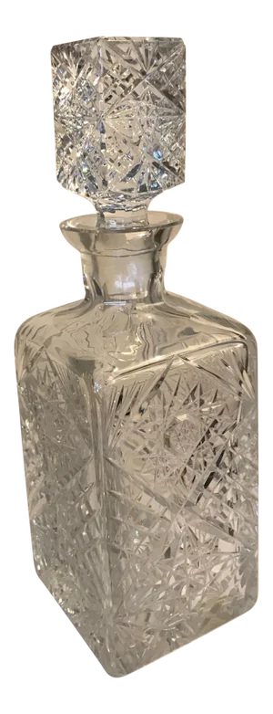 Heavy Crystal Whiskey Decanter