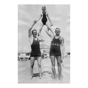 1925 Swimmer Johnny Devine Beach Photograph