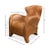 Animal Skin Modern Quilted Leather Armchair For Sale - Image 7 of 11