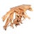 Naturel Teak Root Console Table, 55" Long Light Brown For Sale
