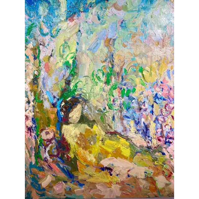 Francesca Owen has pulled out a triumph of a painting in Resting in Your Garden, Full of colour and light this is a...