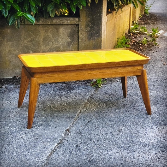 Exquisite French coffee table from the 1950s. The exceptional quality of its design and craftsmanship demonstrates...