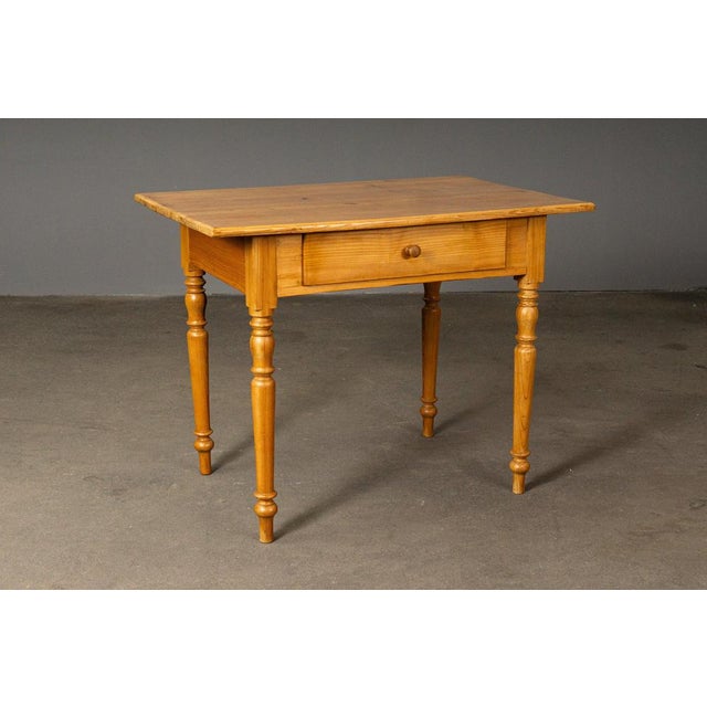 Biedermeier Style Table in Pine For Sale - Image 5 of 16